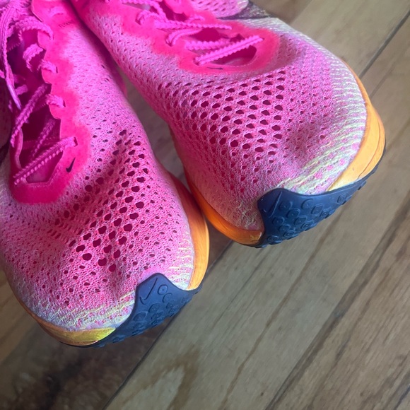 Nike Zoomx Vaporfly Next% 3 Women's Laser Orange Hyper Pink Carbon Running Shoes - Picture 7 of 11